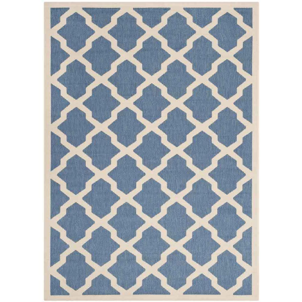 COURTYARD, BLUE / BEIGE, 5'-3" X 7'-7", Area Rug, CY6903-243-5. Picture 1