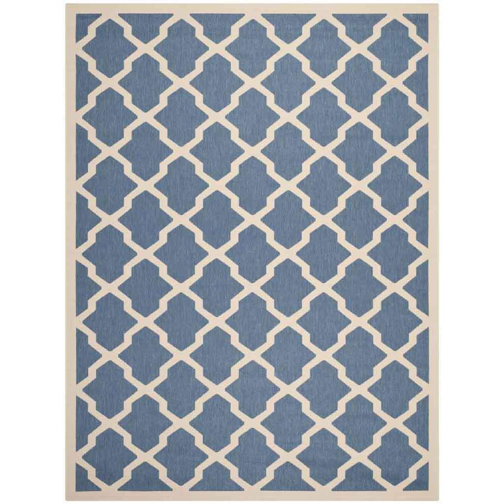 COURTYARD, BLUE / BEIGE, 9' X 12', Area Rug, CY6903-243-9. Picture 1