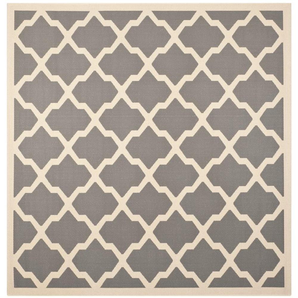COURTYARD, ANTHRACITE / BEIGE, 5'-3" X 5'-3" Square, Area Rug, CY6903-246-5SQ. Picture 1