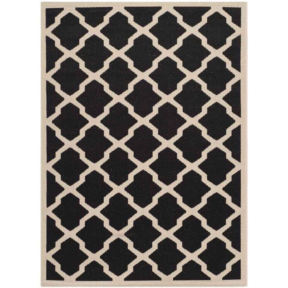 COURTYARD, BLACK / BEIGE, 5'-3" X 7'-7", Area Rug, CY6903-266-5. Picture 1