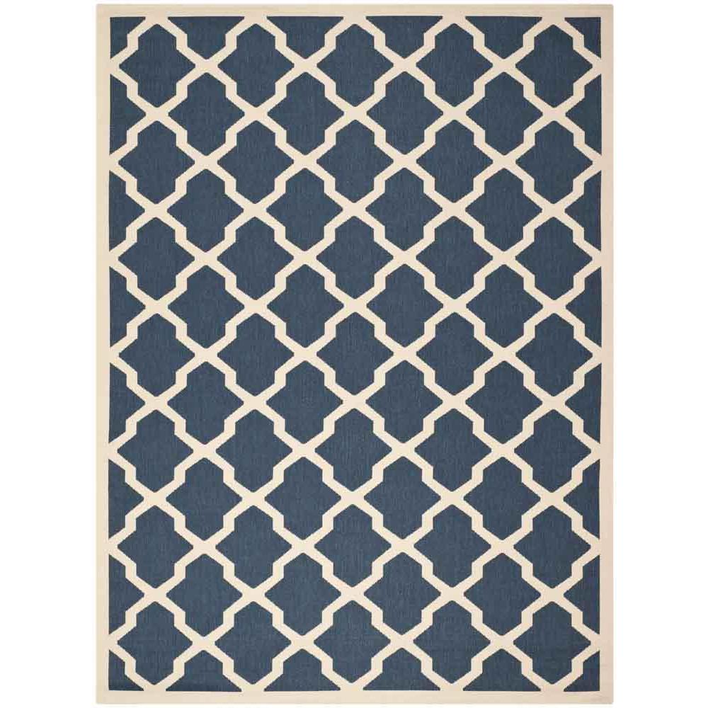 COURTYARD, NAVY / BEIGE, 9' X 12', Area Rug, CY6903-268-9. Picture 1