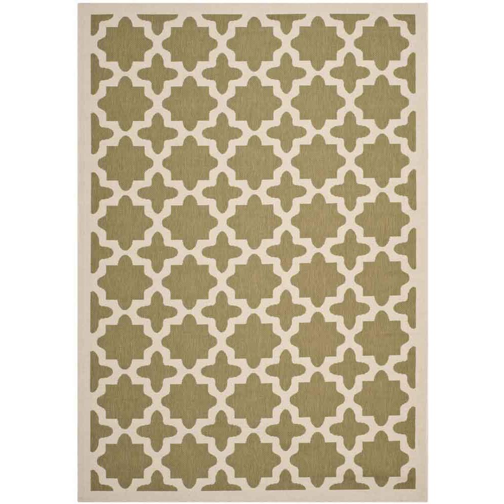 COURTYARD, GREEN / BEIGE, 5'-3" X 7'-7", Area Rug, CY6913-244-5. Picture 1