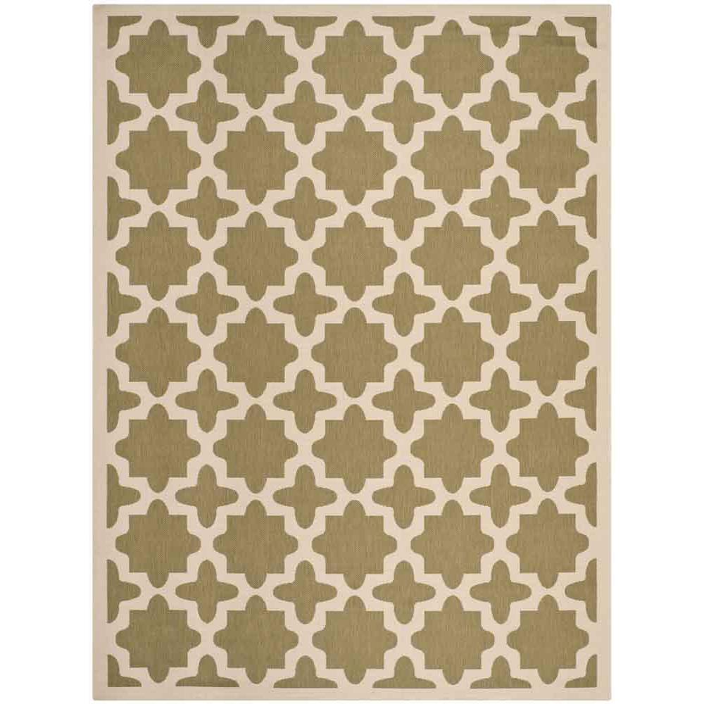 COURTYARD, GREEN / BEIGE, 9' X 12', Area Rug, CY6913-244-9. Picture 1