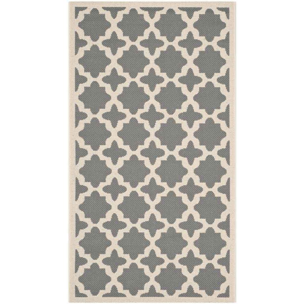 COURTYARD, ANTHRACITE / BEIGE, 2'-7" X 5', Area Rug, CY6913-246-3. The main picture.
