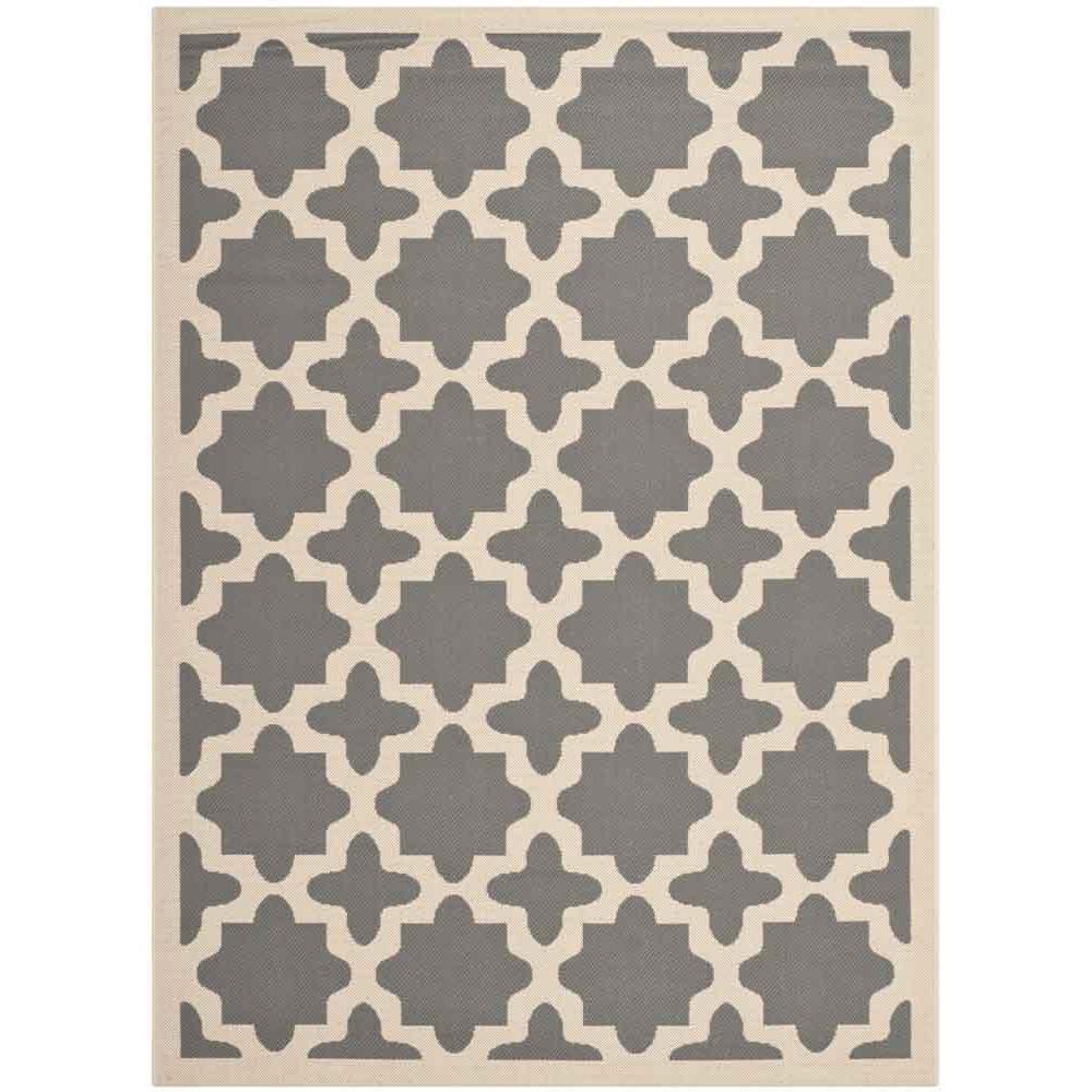 COURTYARD, ANTHRACITE / BEIGE, 5'-3" X 7'-7", Area Rug, CY6913-246-5. Picture 1