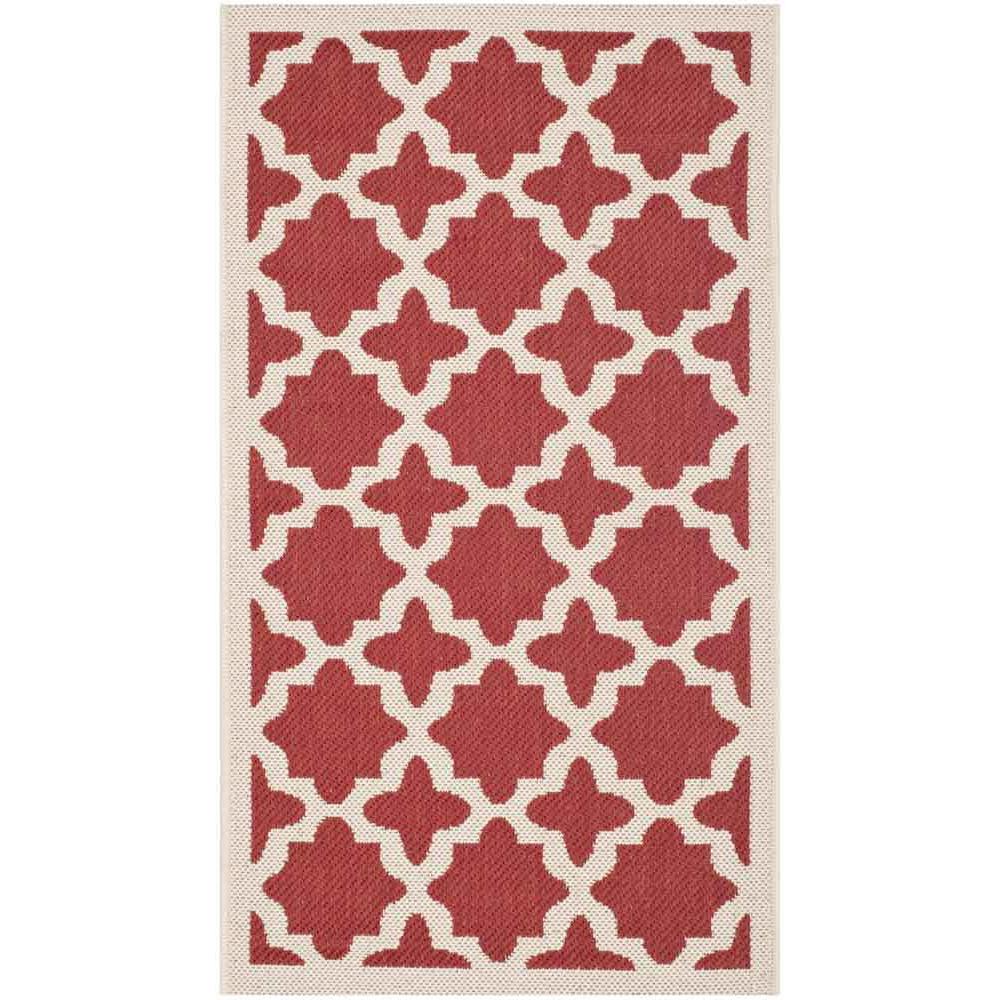 COURTYARD, RED / BONE, 2'-7" X 5', Area Rug, CY6913-248-3. Picture 1