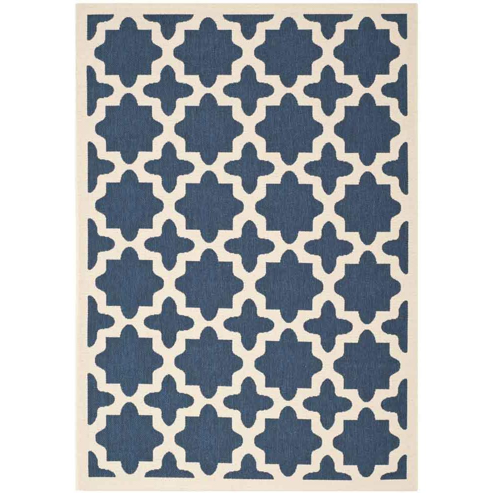COURTYARD, NAVY / BEIGE, 5'-3" X 7'-7", Area Rug, CY6913-268-5. Picture 1
