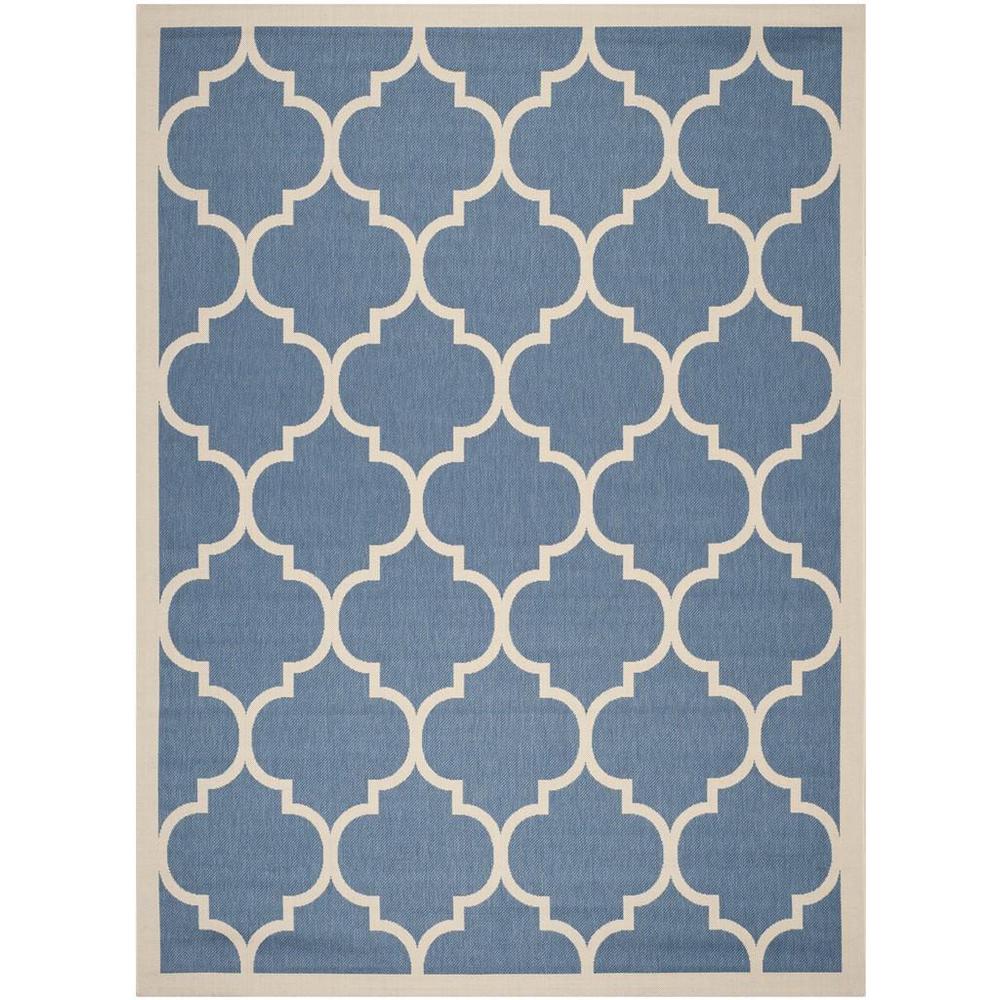 COURTYARD, BLUE / BEIGE, 9' X 12', Area Rug, CY6914-243-9. Picture 1