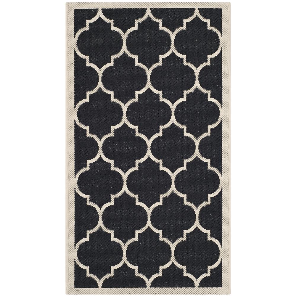 COURTYARD, BLACK / BEIGE, 2'-7" X 5', Area Rug, CY6914-266-3. Picture 1
