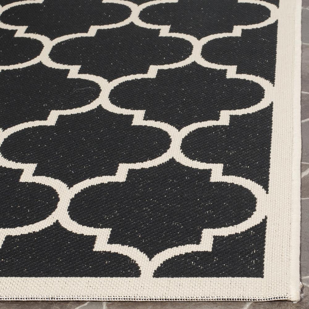 COURTYARD, BLACK / BEIGE, 5'-3" X 7'-7", Area Rug, CY6914-266-5. Picture 1