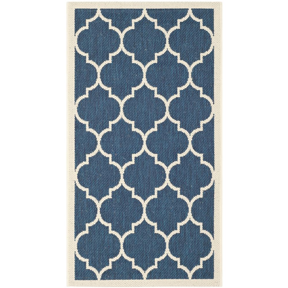 COURTYARD, NAVY / BEIGE, 2'-7" X 5', Area Rug, CY6914-268-3. Picture 1