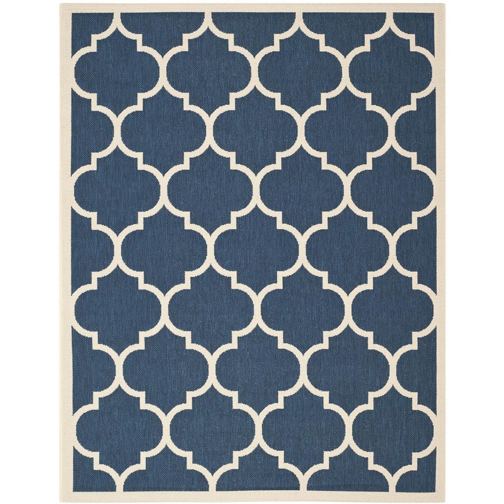 COURTYARD, NAVY / BEIGE, 9' X 12', Area Rug, CY6914-268-9. Picture 1