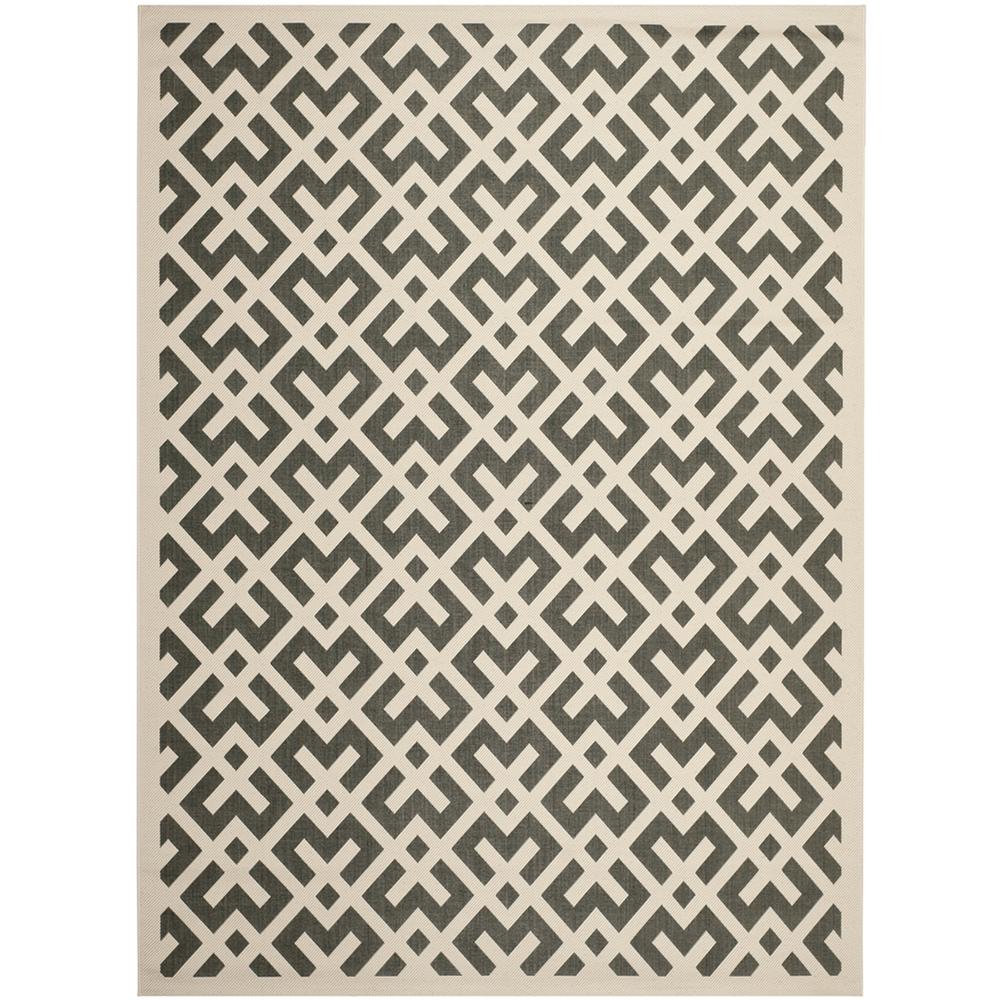 COURTYARD, BLACK / BEIGE, 9' X 12', Area Rug, CY6915-216-9. Picture 1