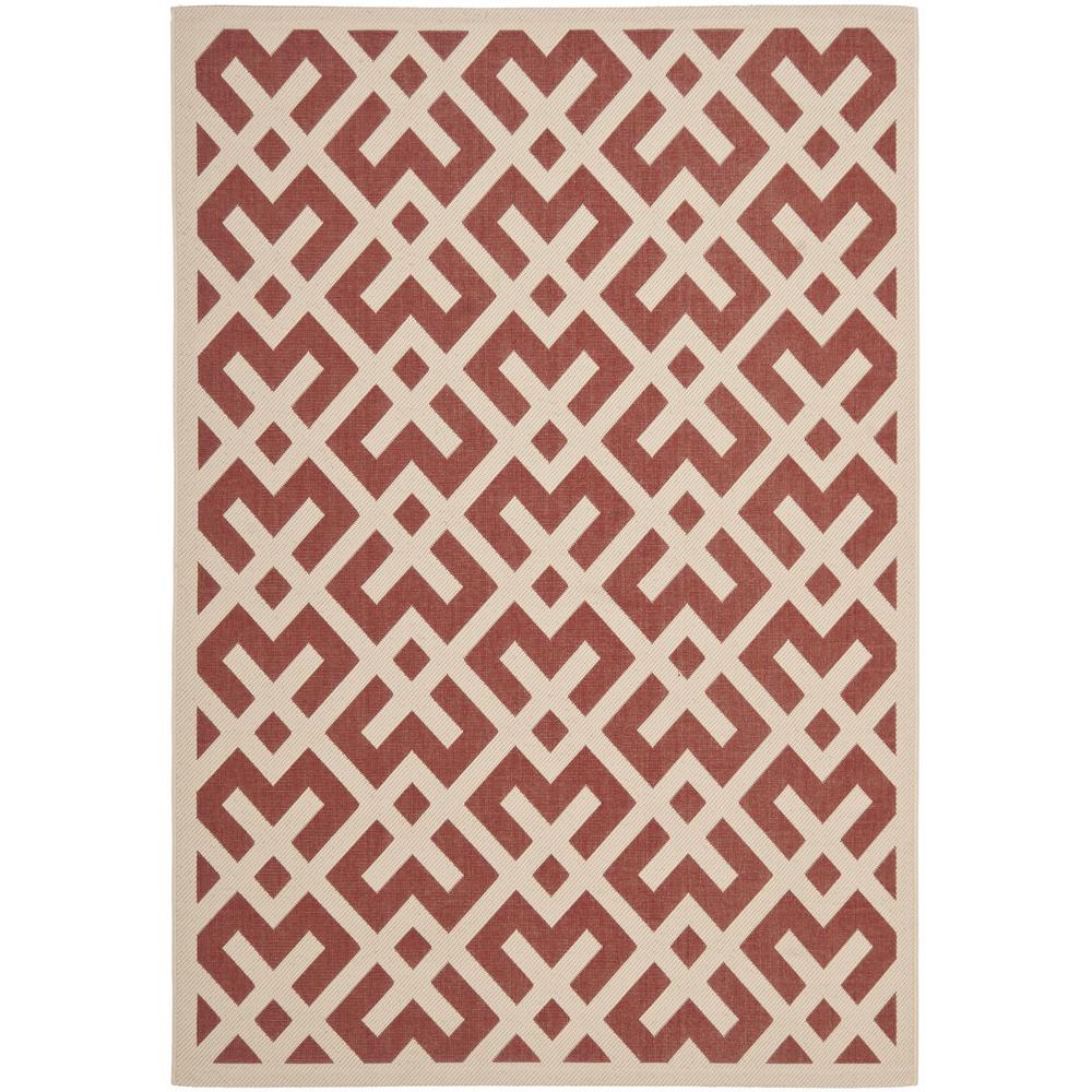 COURTYARD, RED / BONE, 5'-3" X 7'-7", Area Rug, CY6915-238-5. The main picture.