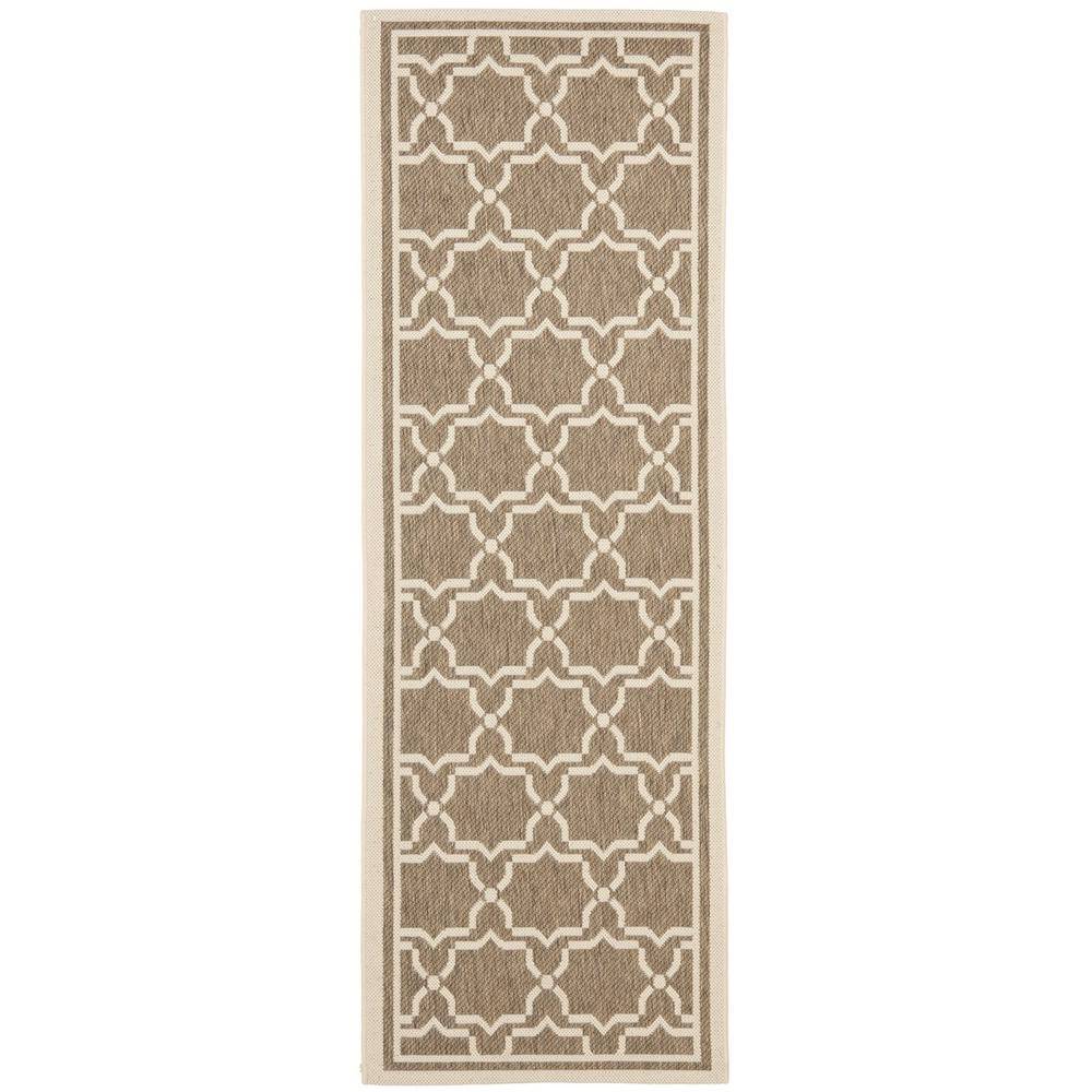 COURTYARD, BROWN / BONE, 2'-3" X 12', Area Rug, CY6916-242-212. Picture 1