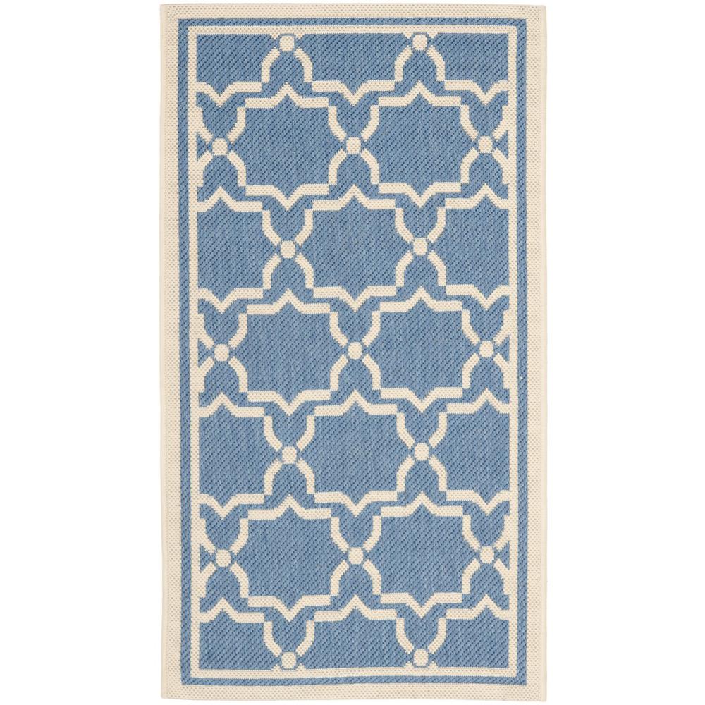 COURTYARD, BLUE / BEIGE, 2'-7" X 5', Area Rug, CY6916-243-3. Picture 1