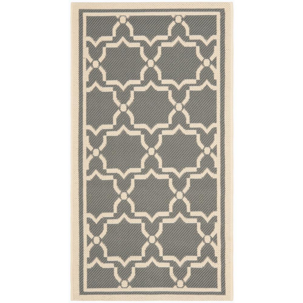 COURTYARD, ANTHRACITE / BEIGE, 2'-7" X 5', Area Rug, CY6916-246-3. Picture 1