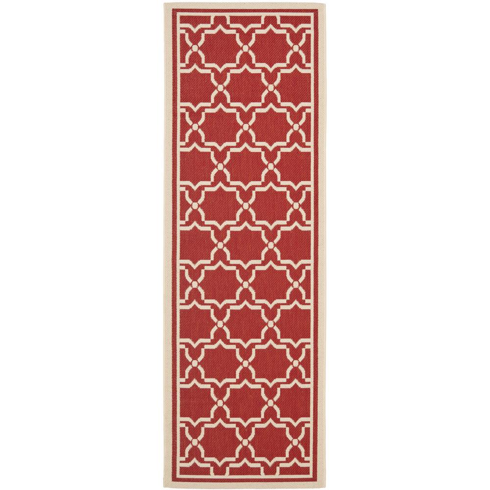 COURTYARD, RED / BONE, 2'-3" X 6'-7", Area Rug, CY6916-248-27. Picture 1