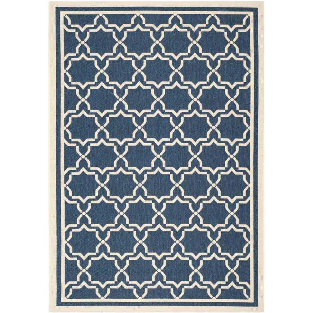 COURTYARD, NAVY / BEIGE, 5'-3" X 7'-7", Area Rug, CY6916-268-5. Picture 1