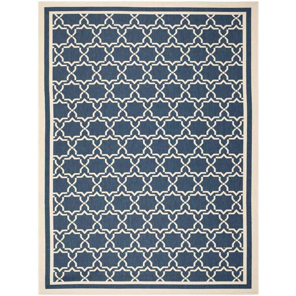 COURTYARD, NAVY / BEIGE, 9' X 12', Area Rug, CY6916-268-9. Picture 1