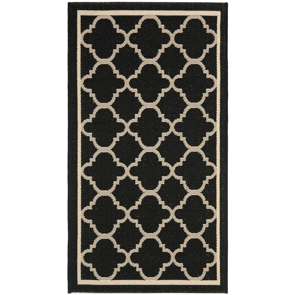 COURTYARD, BLACK / BEIGE, 2'-7" X 5', Area Rug, CY6918-226-3. Picture 1