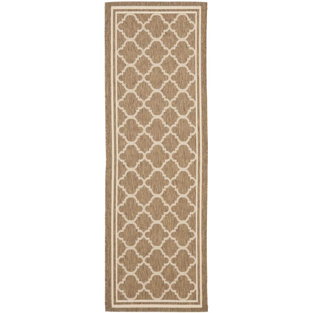 COURTYARD, BROWN / BONE, 2'-3" X 12', Area Rug, CY6918-242-212. The main picture.