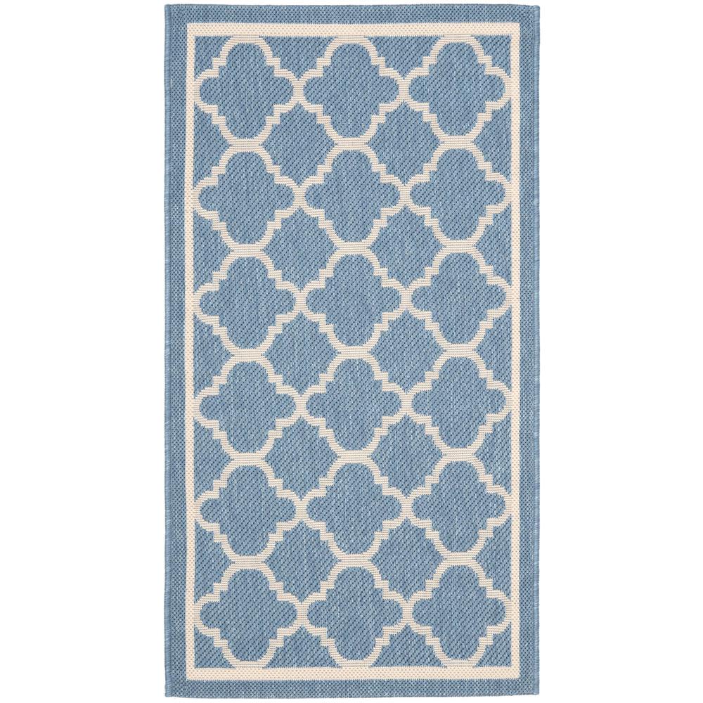 COURTYARD, BLUE / BEIGE, 2'-7" X 5', Area Rug, CY6918-243-3. Picture 1