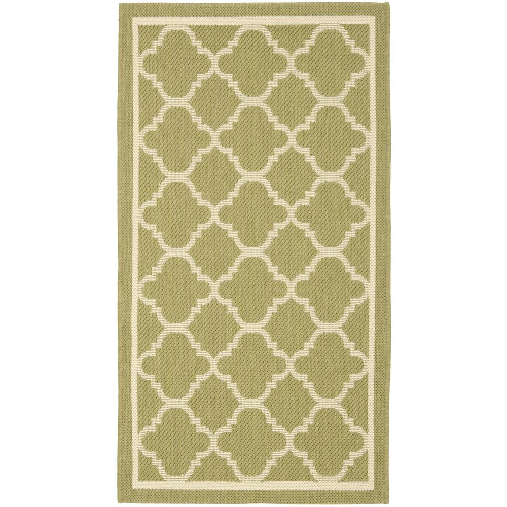 COURTYARD, GREEN / BEIGE, 2'-7" X 5', Area Rug, CY6918-244-3. Picture 1