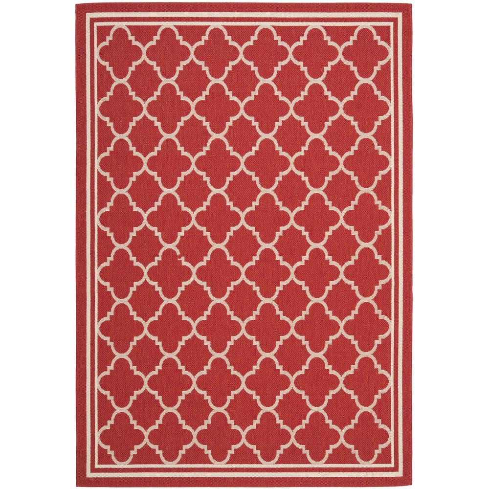 COURTYARD, RED / BONE, 5'-3" X 7'-7", Area Rug, CY6918-248-5. Picture 1