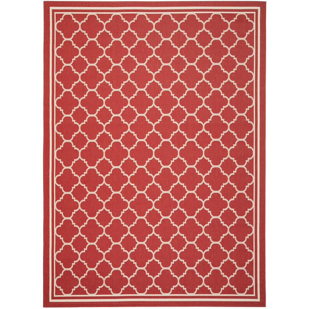 COURTYARD, RED / BONE, 9' X 12', Area Rug, CY6918-248-9. Picture 1