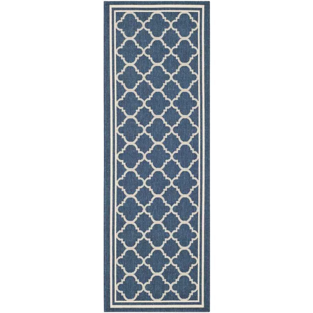 COURTYARD, NAVY / BEIGE, 2'-3" X 6'-7", Area Rug, CY6918-268-27. Picture 1