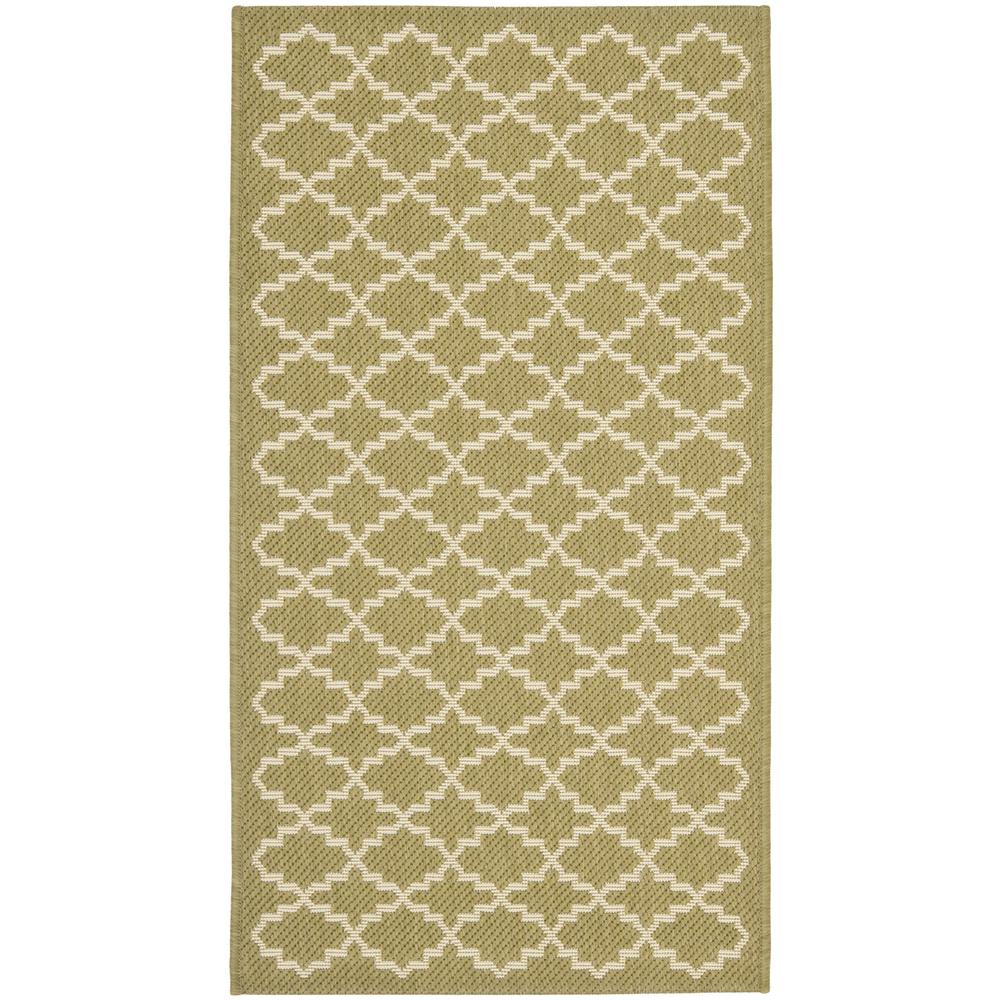 COURTYARD, GREEN / BEIGE, 2'-7" X 5', Area Rug, CY6919-244-3. The main picture.