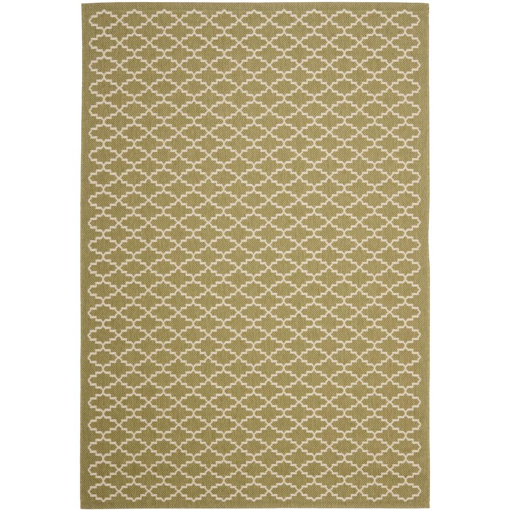 COURTYARD, GREEN / BEIGE, 5'-3" X 7'-7", Area Rug, CY6919-244-5. Picture 1