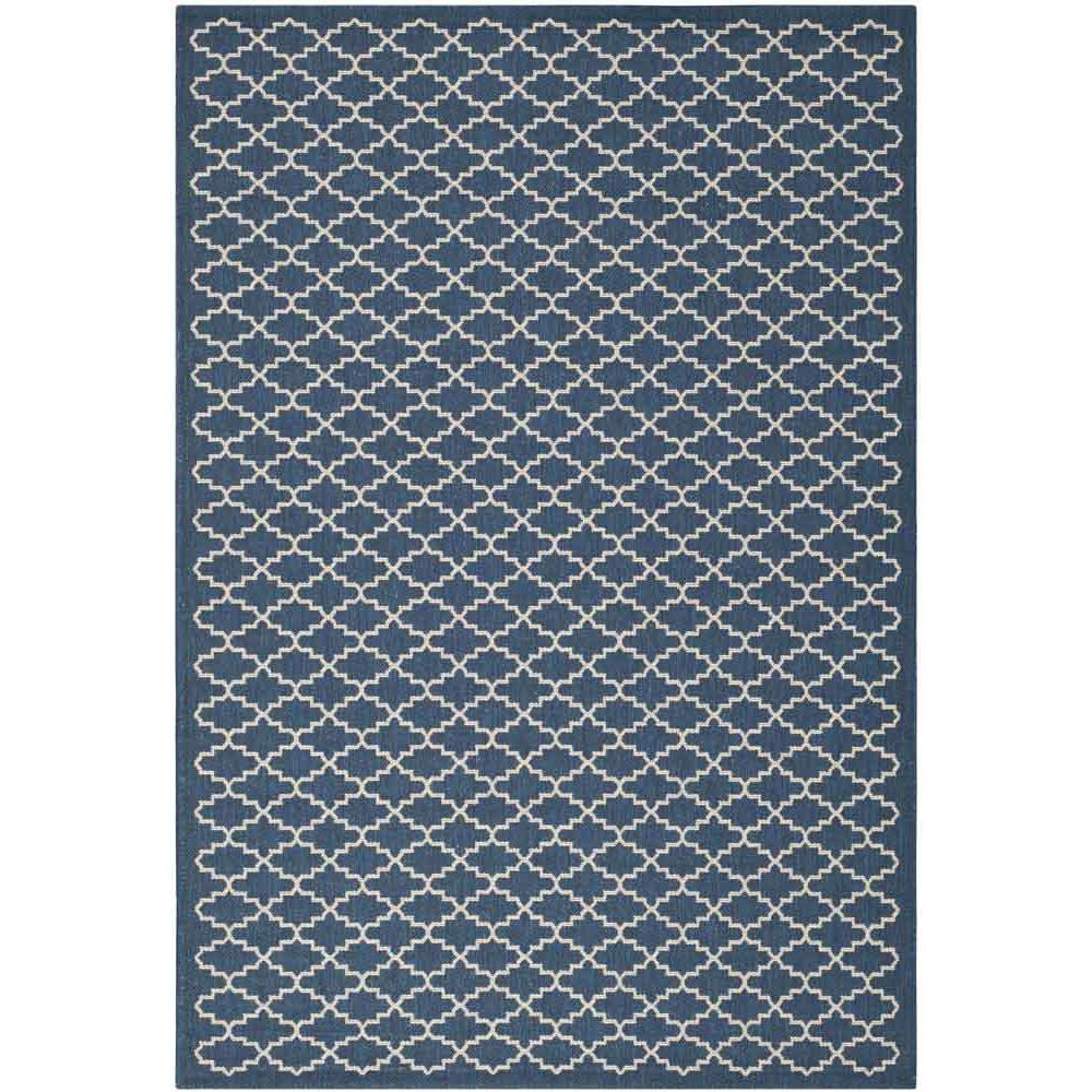 COURTYARD, NAVY / BEIGE, 5'-3" X 7'-7", Area Rug, CY6919-268-5. Picture 1