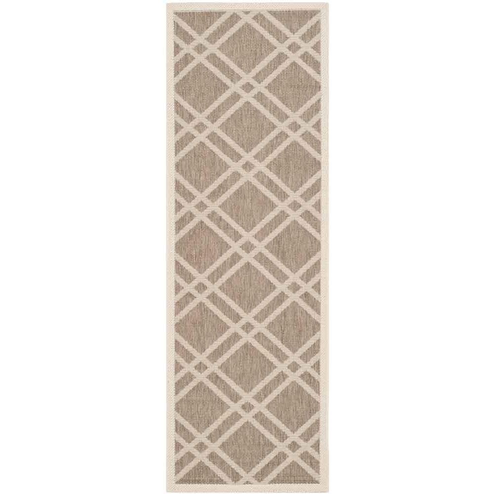 COURTYARD, BROWN / BONE, 2'-3" X 6'-7", Area Rug, CY6923-242-27. Picture 1