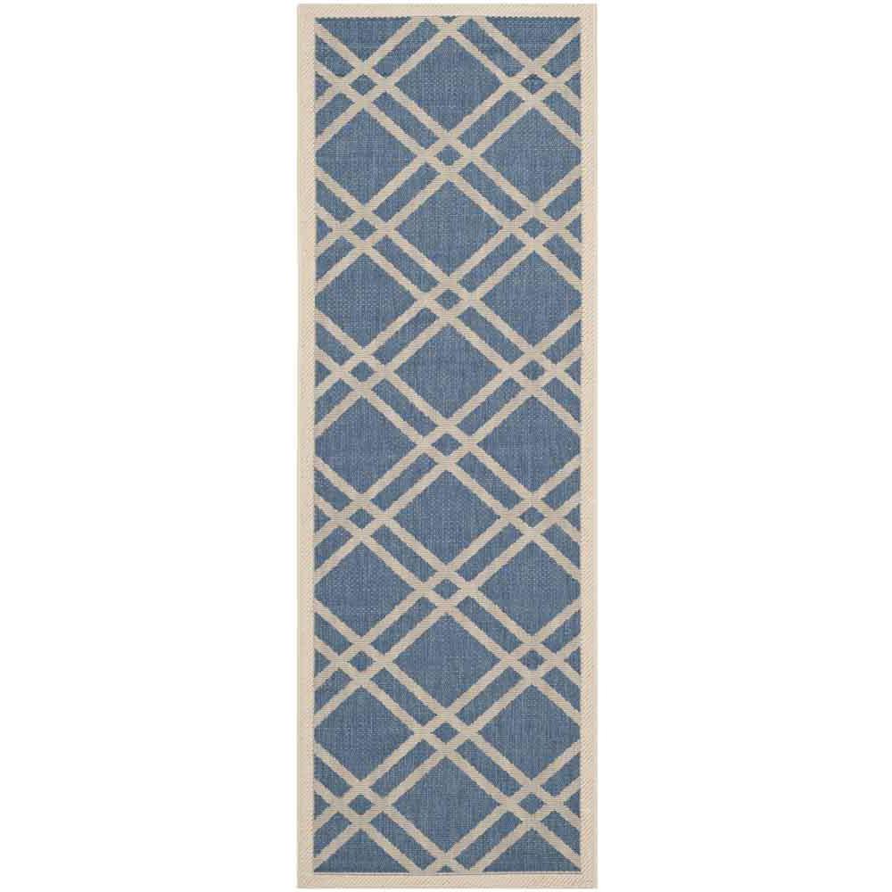 COURTYARD, BLUE / BEIGE, 2'-3" X 6'-7", Area Rug, CY6923-243-27. Picture 1