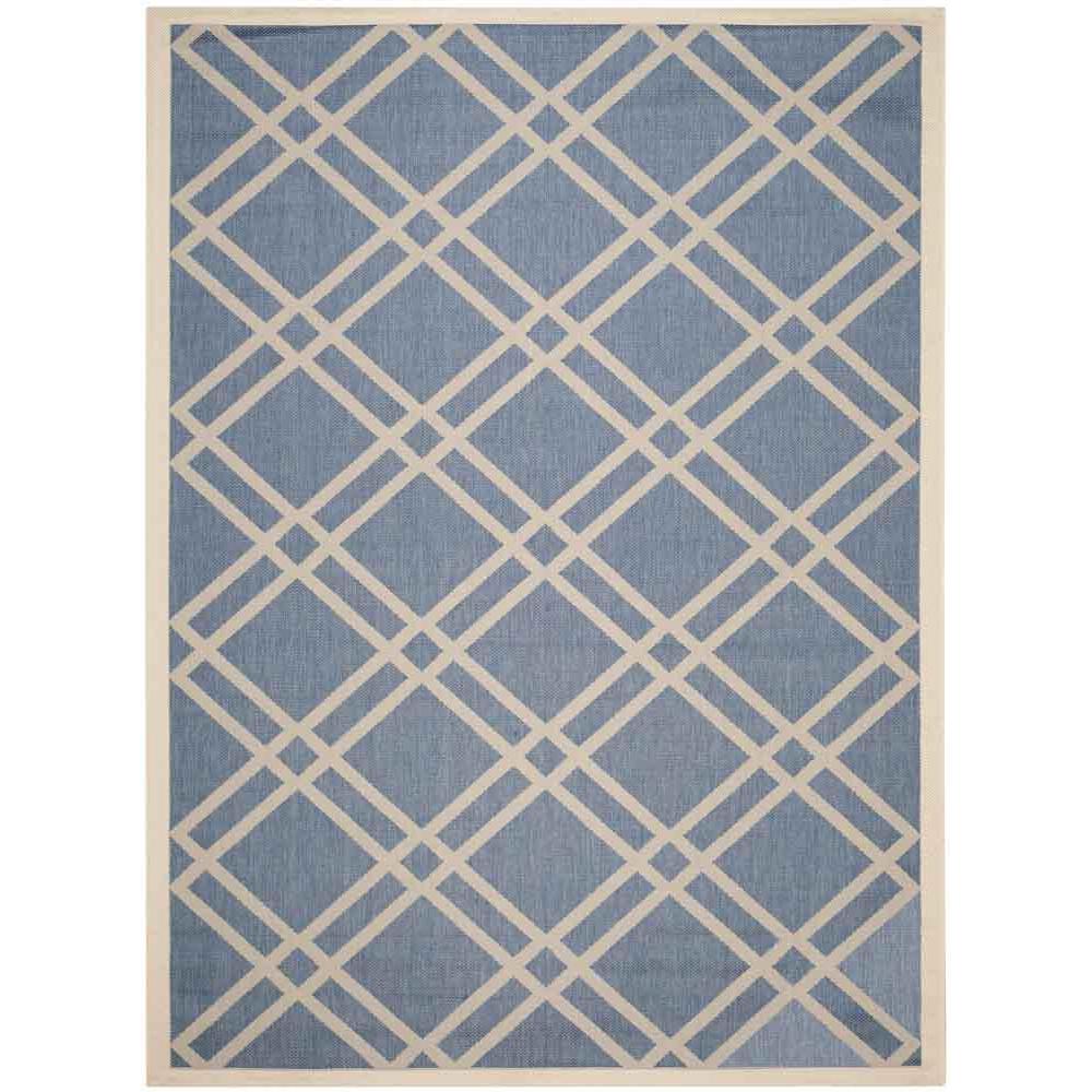 COURTYARD, BLUE / BEIGE, 9' X 12', Area Rug, CY6923-243-9. Picture 1