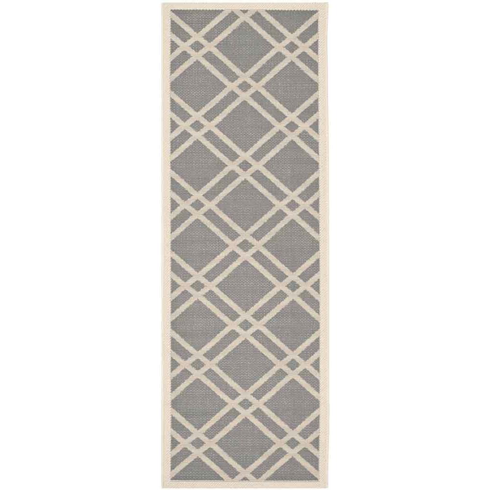 COURTYARD, ANTHRACITE / BEIGE, 2'-3" X 6'-7", Area Rug, CY6923-246-27. Picture 1
