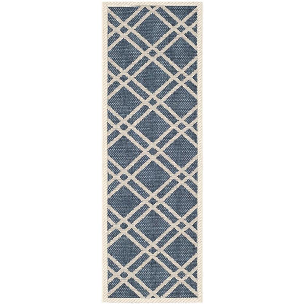 COURTYARD, NAVY / BEIGE, 2'-3" X 6'-7", Area Rug, CY6923-268-27. Picture 1