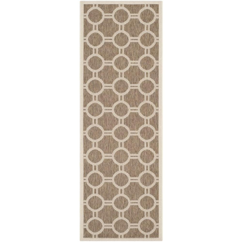 COURTYARD, BROWN / BONE, 2'-3" X 6'-7", Area Rug, CY6924-242-27. Picture 1