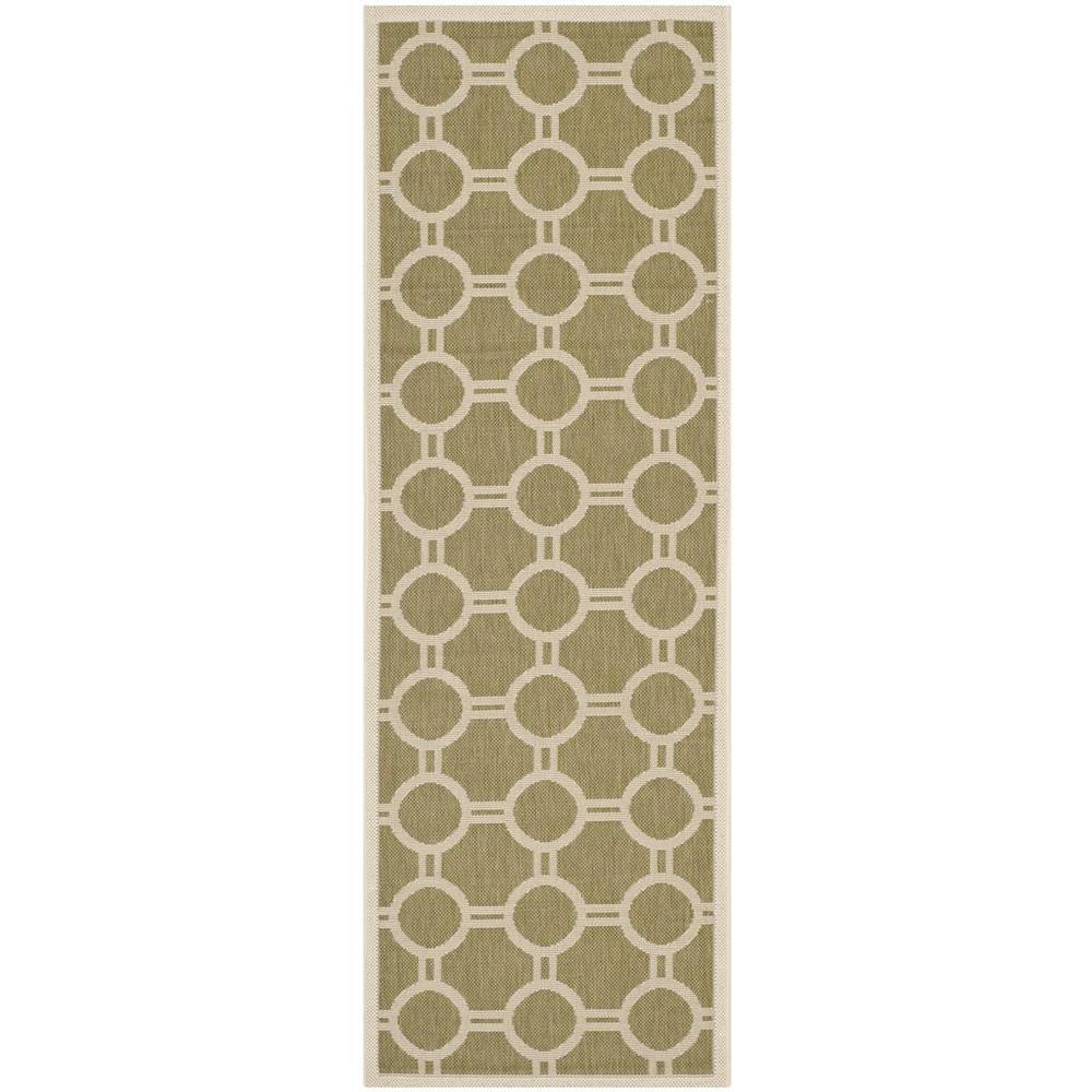 COURTYARD, GREEN / BEIGE, 2'-3" X 6'-7", Area Rug, CY6924-244-27. The main picture.