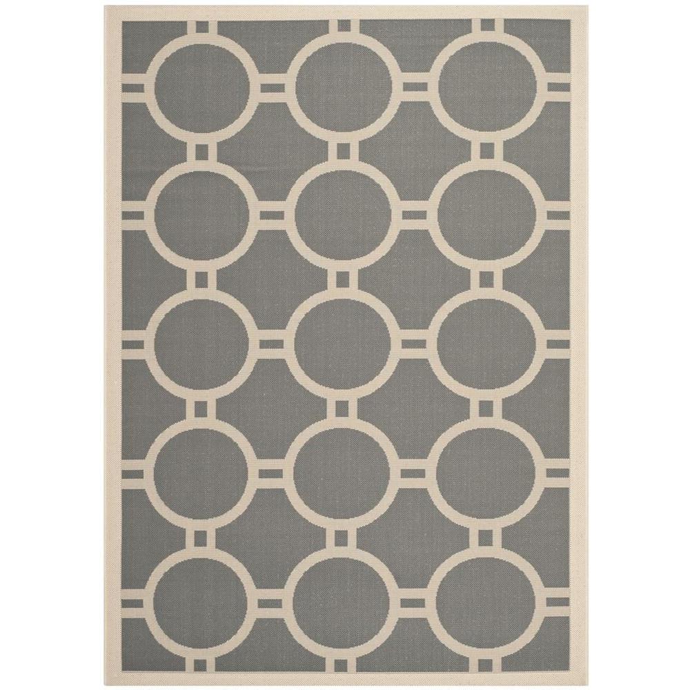 COURTYARD, ANTHRACITE / BEIGE, 5'-3" X 7'-7", Area Rug, CY6924-246-5. The main picture.