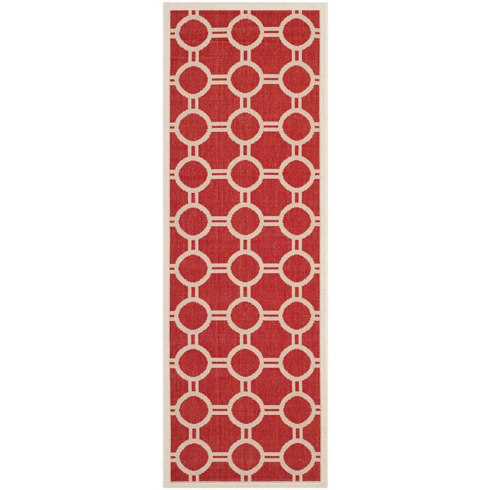 COURTYARD, RED / BONE, 2'-3" X 6'-7", Area Rug, CY6924-248-27. Picture 1