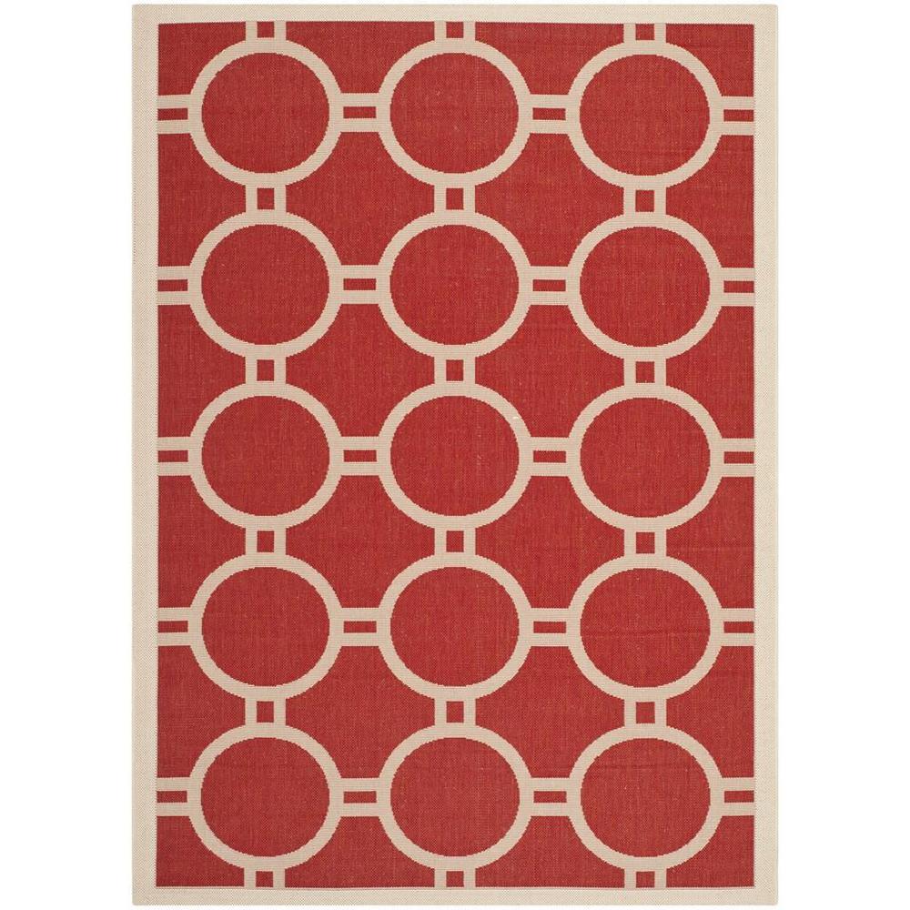 COURTYARD, RED / BONE, 5'-3" X 7'-7", Area Rug, CY6924-248-5. Picture 1