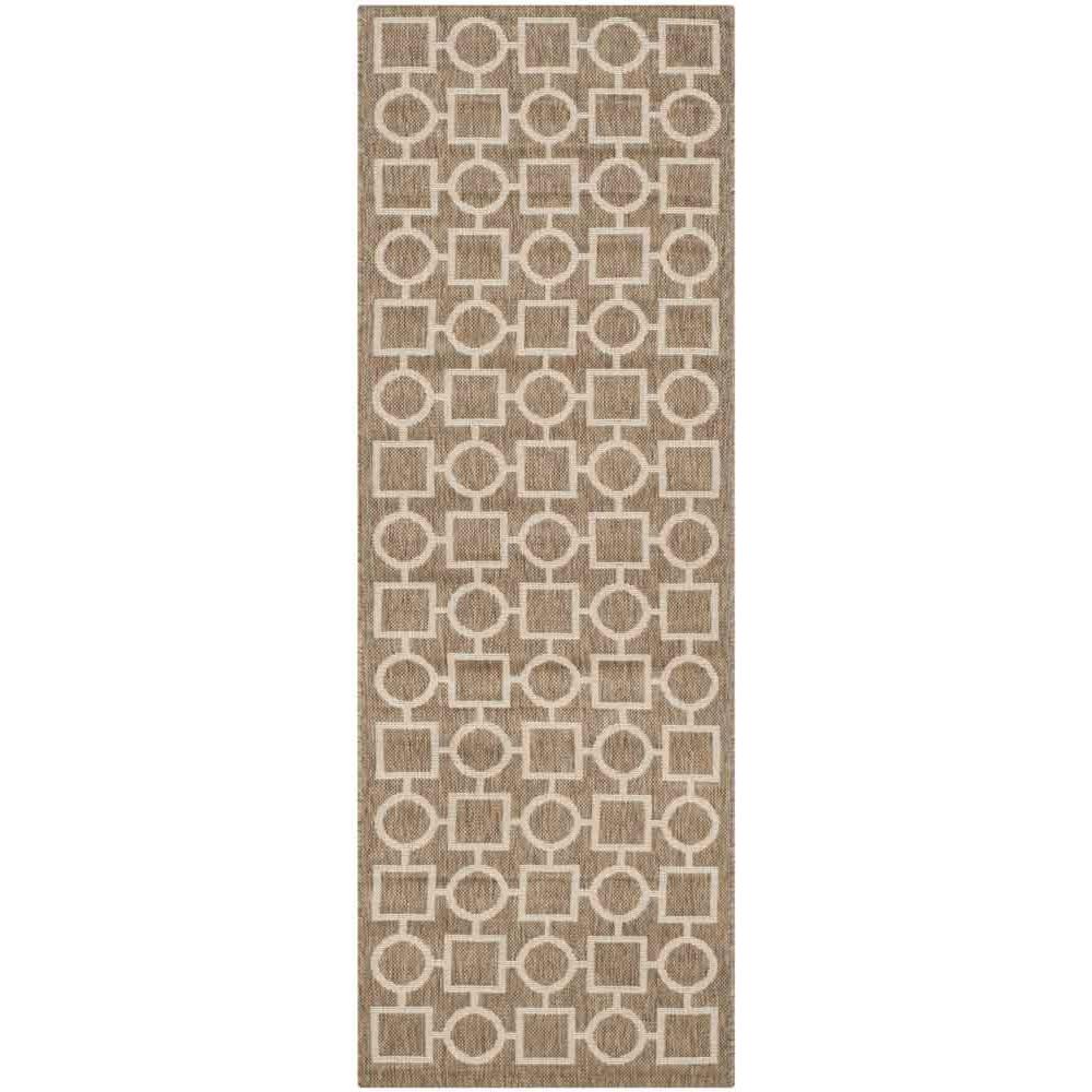 COURTYARD, BROWN / BONE, 2'-3" X 6'-7", Area Rug, CY6925-242-27. Picture 1