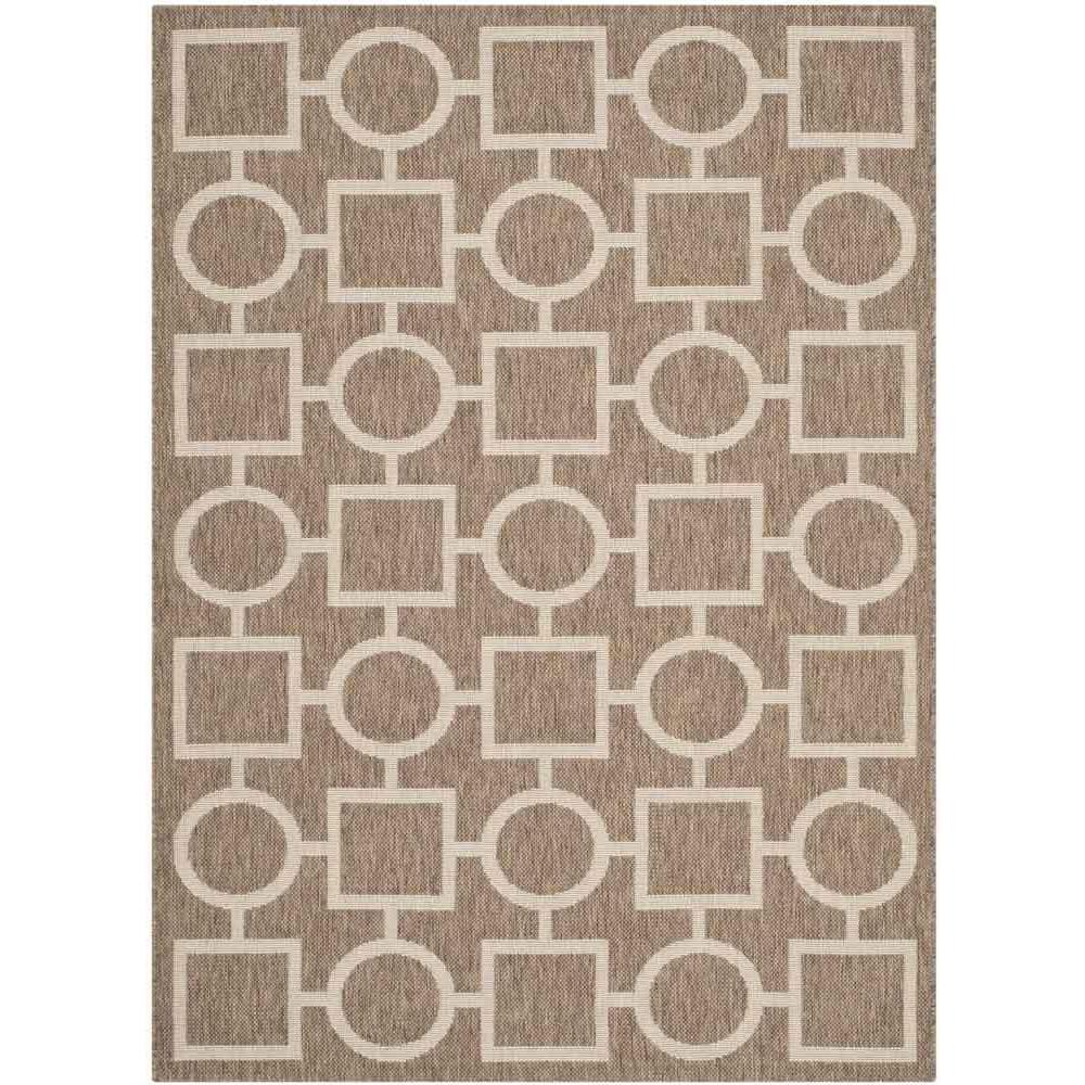COURTYARD, BROWN / BONE, 5'-3" X 7'-7", Area Rug, CY6925-242-5. Picture 1