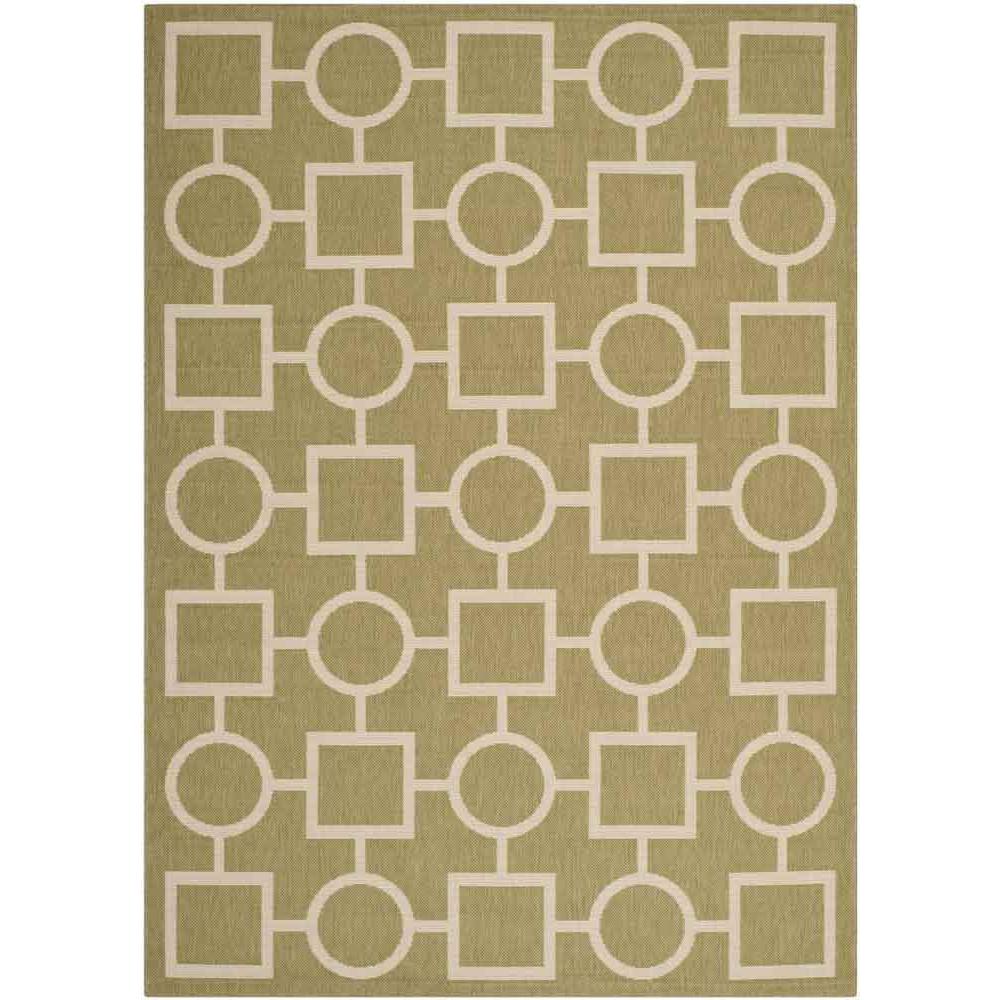COURTYARD, GREEN / BEIGE, 5'-3" X 7'-7", Area Rug, CY6925-244-5. The main picture.
