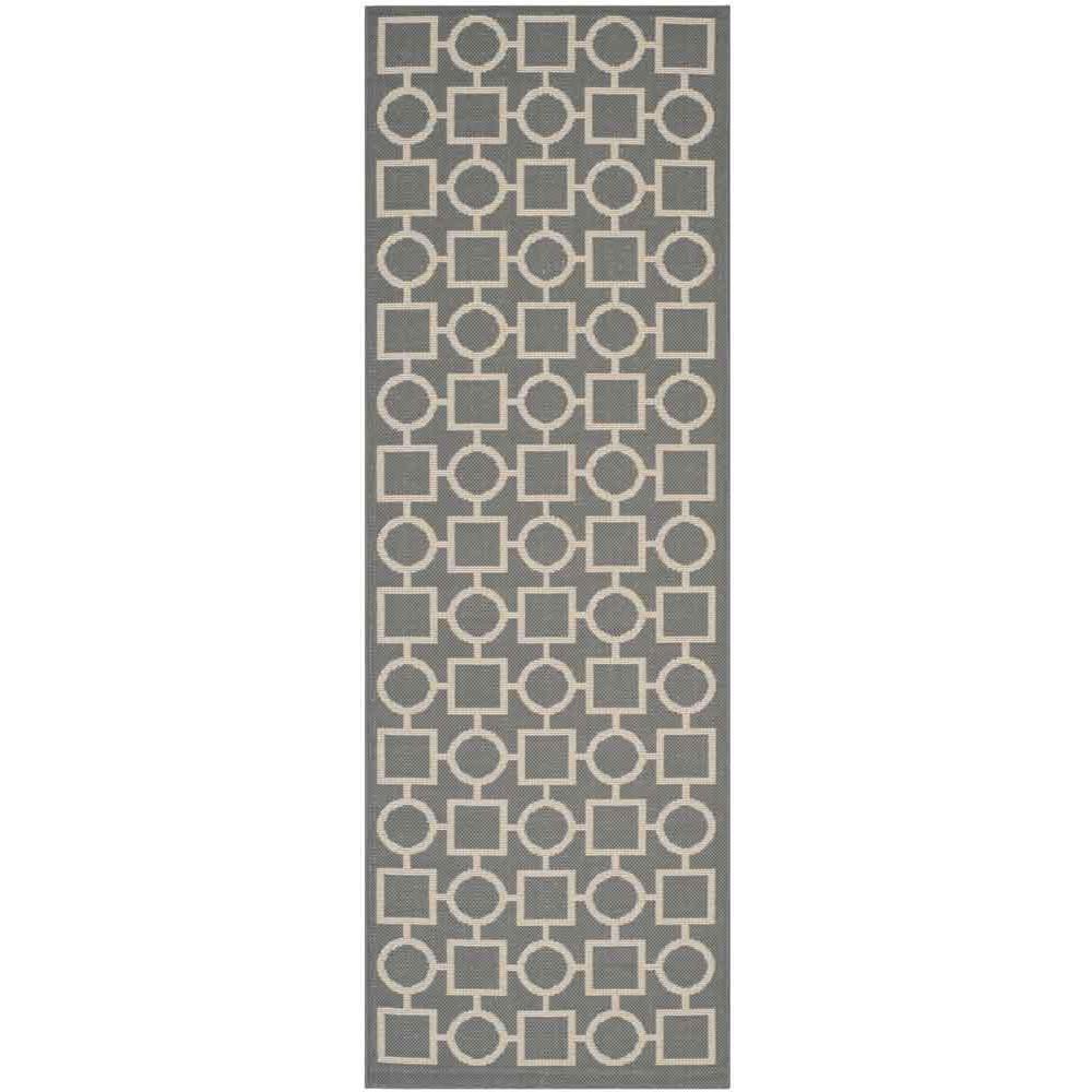 COURTYARD, ANTHRACITE / BEIGE, 2'-3" X 6'-7", Area Rug, CY6925-246-27. Picture 1