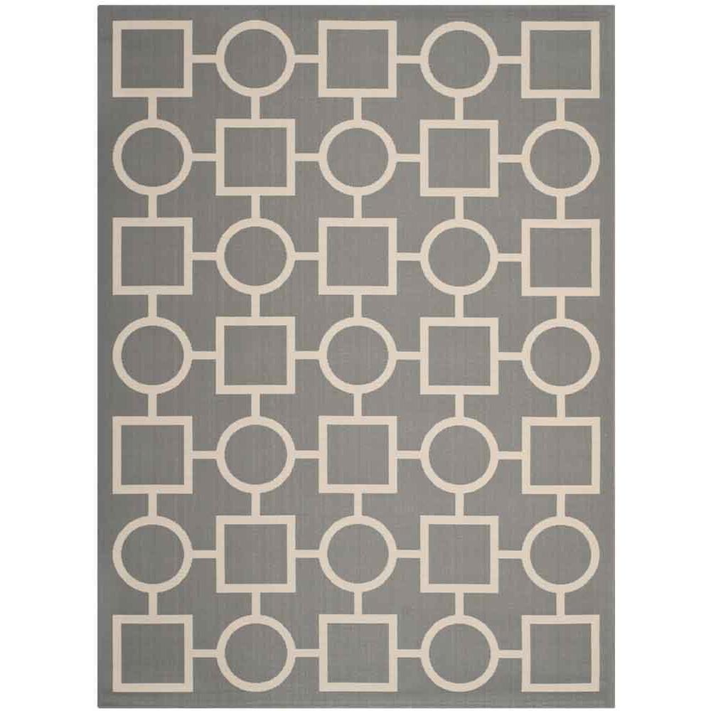 COURTYARD, ANTHRACITE / BEIGE, 9' X 12', Area Rug, CY6925-246-9. Picture 1