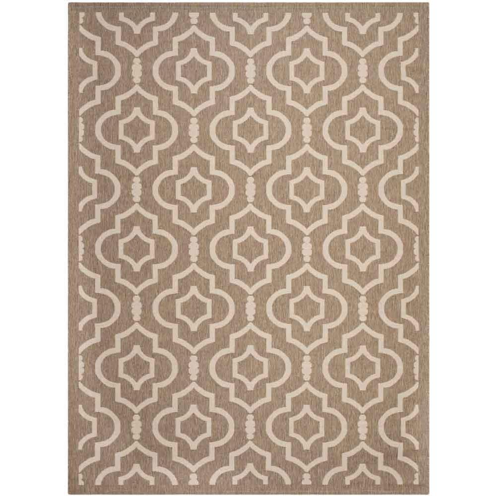 COURTYARD, BROWN / BONE, 9' X 12', Area Rug, CY6926-242-9. Picture 1